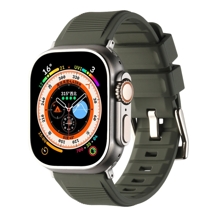 Double Ring Silicone Watch Band, For Apple Watch 3 38mm, For Apple Watch 3 42mm, For Apple Watch 2 42mm, For Apple Watch 2 38mm