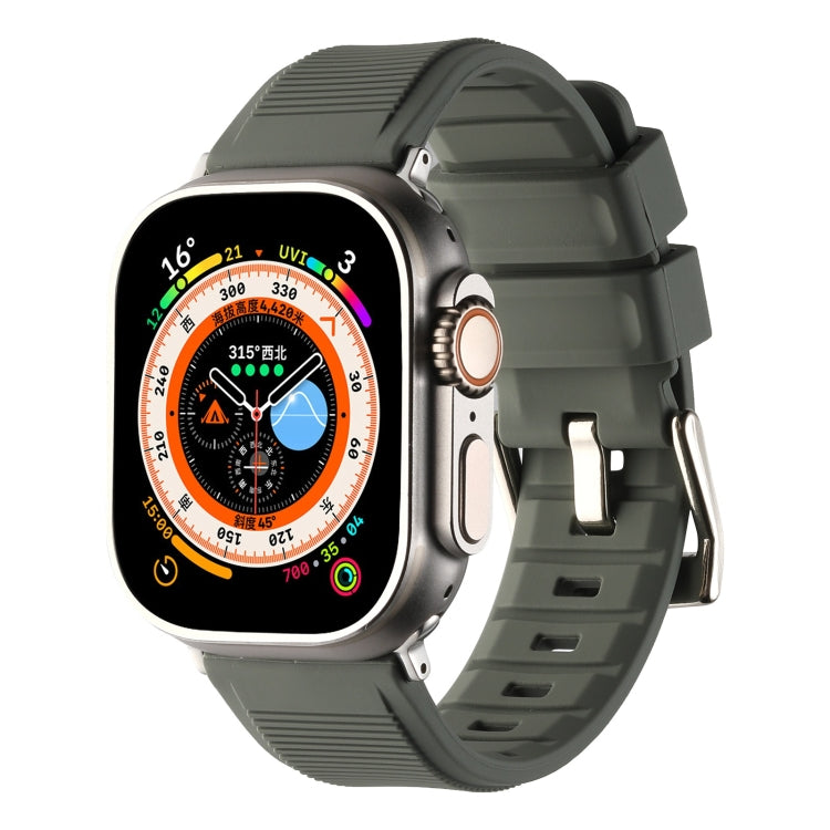 Double Ring Silicone Watch Band, For Apple Watch 3 38mm, For Apple Watch 3 42mm, For Apple Watch 2 42mm, For Apple Watch 2 38mm