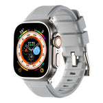 Double Ring Silicone Watch Band, For Apple Watch 3 38mm, For Apple Watch 3 42mm, For Apple Watch 2 42mm, For Apple Watch 2 38mm