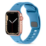 Square Buckle Stripes Silicone Watch Band, For Apple Watch 42mm, For Apple Watch 38mm