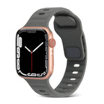 Square Buckle Stripes Silicone Watch Band, For Apple Watch SE 2023 44mm, For Apple Watch SE 2023 40mm
