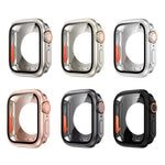 Change to Ultra 49mm All-Inclusive Film Hybrid PC Watch Case, For Apple Watch Series 6 / 5 / 4 / SE 44mm, For Apple Watch Series 6 / 5 / 4 / SE 40mm, For Apple Watch Series 9 / 8 / 7 45mm, For Apple Watch Series 9 / 8 / 7 41mm