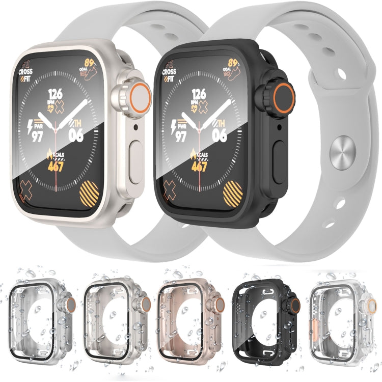 Wechseln Sie zur Ultra 49mm wasserdichten All-Inclusive-Hybrid-PC-Uhrenhülle, für Apple Watch Series 6 / 5 / 4 / SE 44mm, Apple Watch Series 6 / 5 / 4 / SE 40mm, Apple Watch Series 9 / 8 / 7 45mm, Apple Watch Series 9 / 8 / 7 41mm