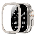 Number Ring Metal Frame Integrated Tempered Film, For Apple Watch Ultra 1 / 2 / 3 49mm