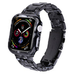 Printed Resin PC Watch Band Case Kit, For Apple Watch Series 6/5/4/SE 44mm, For Apple Watch Series 6/5/4/SE 40mm, For Apple Watch Series 9 / 8 / 7 45mm, For Apple Watch Series 9 / 8 / 7 41mm