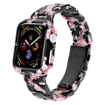 Printed Resin PC Watch Band Case Kit, For Apple Watch Series 6/5/4/SE 44mm, For Apple Watch Series 6/5/4/SE 40mm, For Apple Watch Series 9 / 8 / 7 45mm, For Apple Watch Series 9 / 8 / 7 41mm