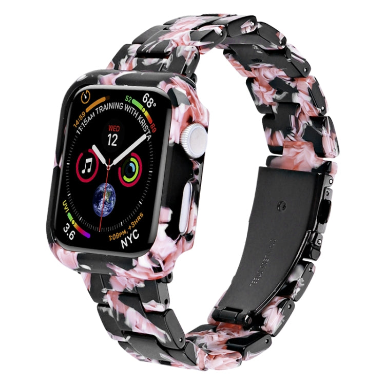 Printed Resin PC Watch Band Case Kit, For Apple Watch Series 6/5/4/SE 44mm, For Apple Watch Series 6/5/4/SE 40mm, For Apple Watch Series 9 / 8 / 7 45mm, For Apple Watch Series 9 / 8 / 7 41mm