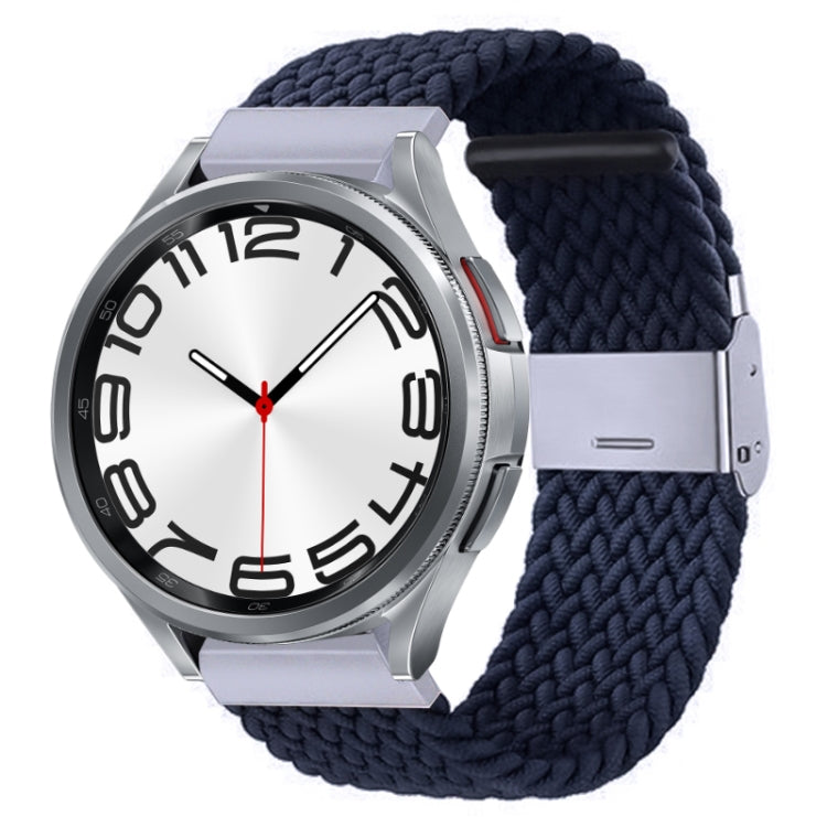 Nylon Braided Metal Buckle Watch Band, For Samsung Galaxy Watch 6 / 6 Classic