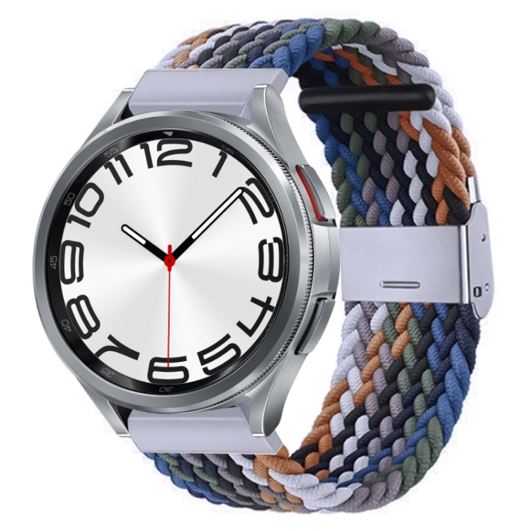 Nylon Braided Metal Buckle Watch Band, For Samsung Galaxy Watch 6 / 6 Classic
