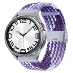 Nylon Braided Metal Buckle Watch Band, For Samsung Galaxy Watch 6 / 6 Classic