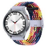 Nylon Braided Metal Buckle Watch Band, For Samsung Galaxy Watch 6 / 6 Classic