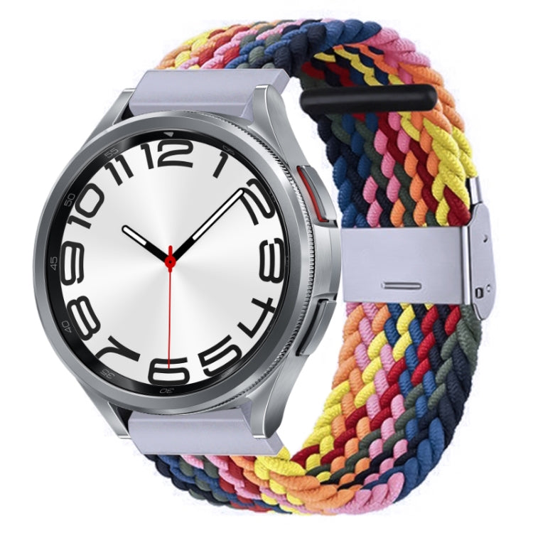 Nylon Braided Metal Buckle Watch Band, For Samsung Galaxy Watch 6 / 6 Classic