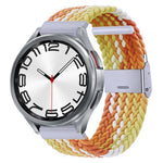 Nylon Braided Metal Buckle Watch Band, For Samsung Galaxy Watch 6 / 6 Classic