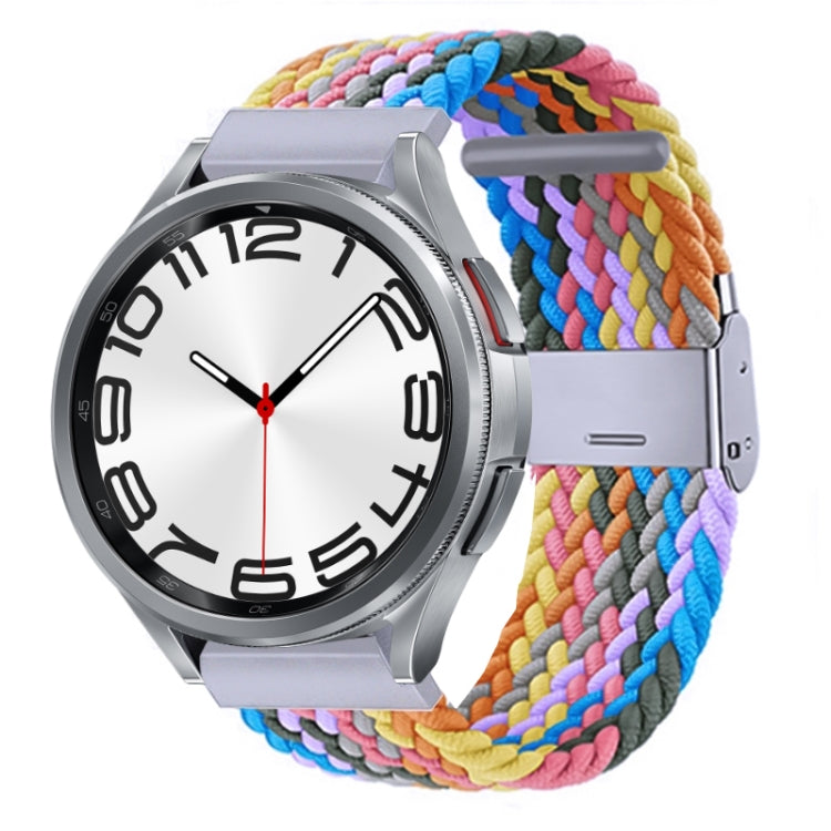 Nylon Braided Metal Buckle Watch Band, For Samsung Galaxy Watch 6 / 6 Classic