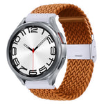 Nylon Braided Metal Buckle Watch Band, For Samsung Galaxy Watch 6 / 6 Classic