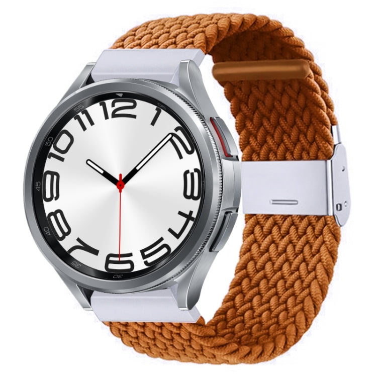 Nylon Braided Metal Buckle Watch Band, For Samsung Galaxy Watch 6 / 6 Classic