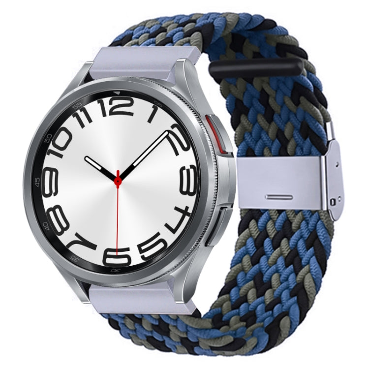 Nylon Braided Metal Buckle Watch Band, For Samsung Galaxy Watch 6 / 6 Classic