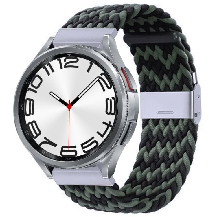 Nylon Braided Metal Buckle Watch Band, For Samsung Galaxy Watch 6 / 6 Classic
