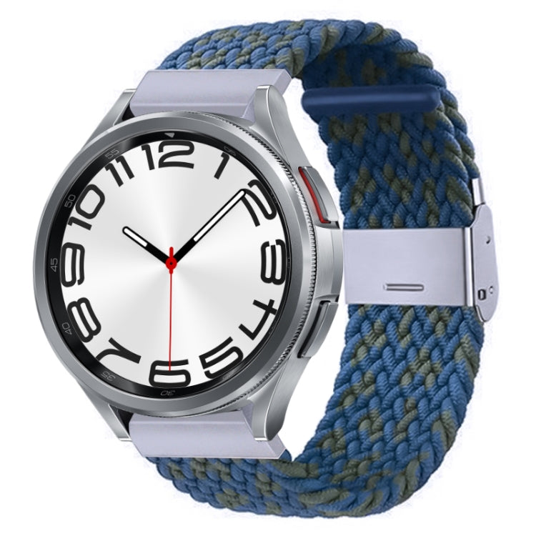 Nylon Braided Metal Buckle Watch Band, For Samsung Galaxy Watch 6 / 6 Classic