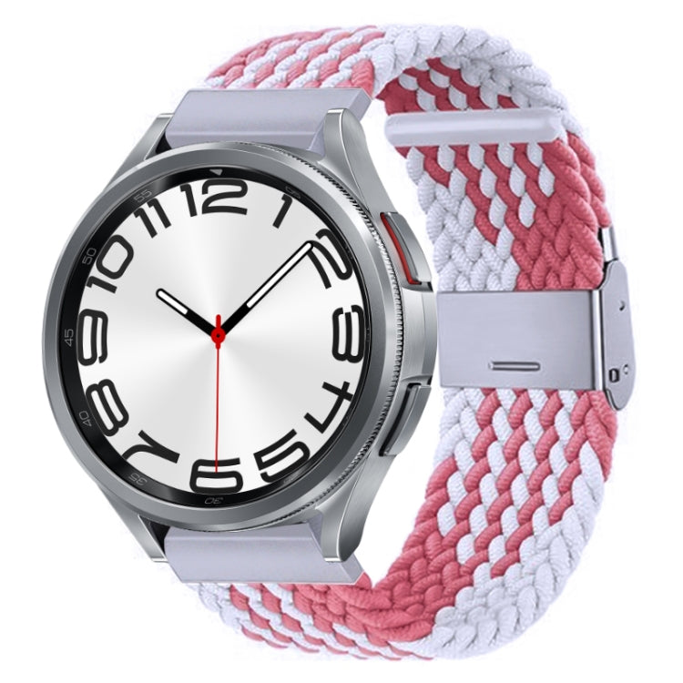 Nylon Braided Metal Buckle Watch Band, For Samsung Galaxy Watch 6 / 6 Classic