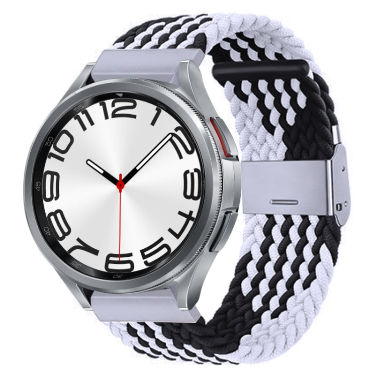 Nylon Braided Metal Buckle Watch Band, For Samsung Galaxy Watch 6 / 6 Classic