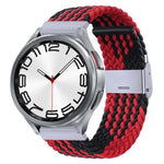 Nylon Braided Metal Buckle Watch Band, For Samsung Galaxy Watch 6 / 6 Classic