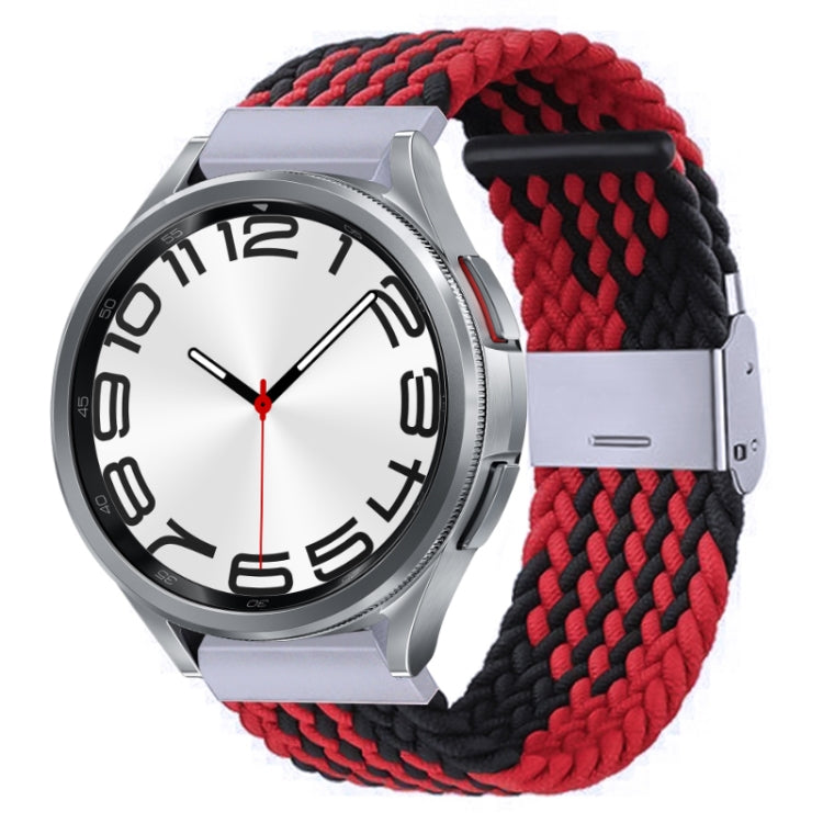 Nylon Braided Metal Buckle Watch Band, For Samsung Galaxy Watch 6 / 6 Classic