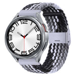 Nylon Braided Metal Buckle Watch Band, For Samsung Galaxy Watch 6 / 6 Classic