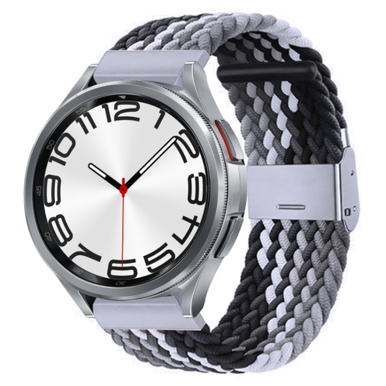 Nylon Braided Metal Buckle Watch Band, For Samsung Galaxy Watch 6 / 6 Classic