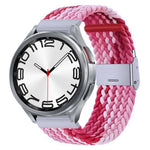 Nylon Braided Metal Buckle Watch Band, For Samsung Galaxy Watch 6 / 6 Classic