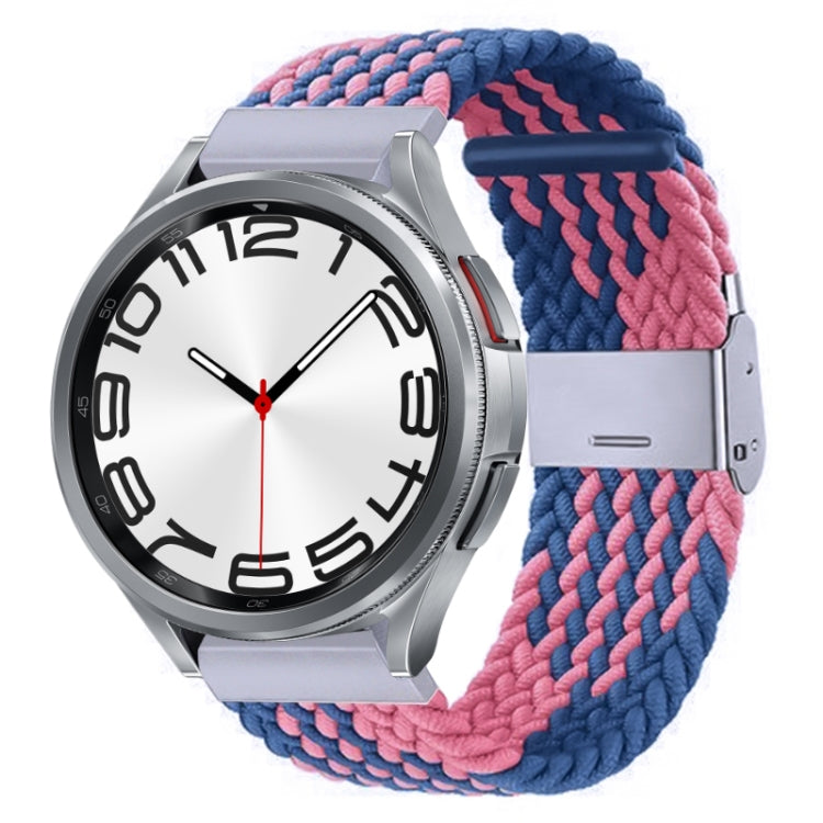 Nylon Braided Metal Buckle Watch Band, For Samsung Galaxy Watch 6 / 6 Classic