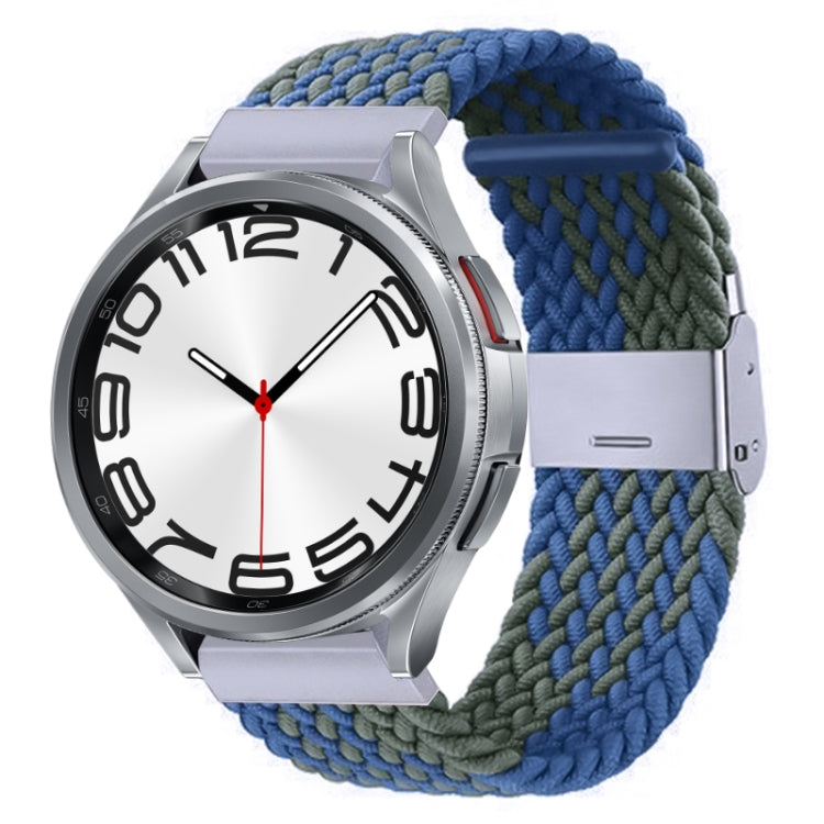 Nylon Braided Metal Buckle Watch Band, For Samsung Galaxy Watch 6 / 6 Classic