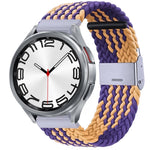 Nylon Braided Metal Buckle Watch Band, For Samsung Galaxy Watch 6 / 6 Classic