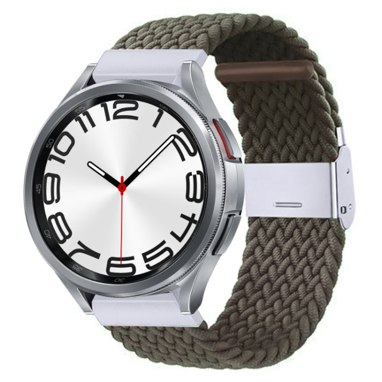 Nylon Braided Metal Buckle Watch Band, For Samsung Galaxy Watch 6 / 6 Classic