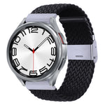 Nylon Braided Metal Buckle Watch Band, For Samsung Galaxy Watch 6 / 6 Classic