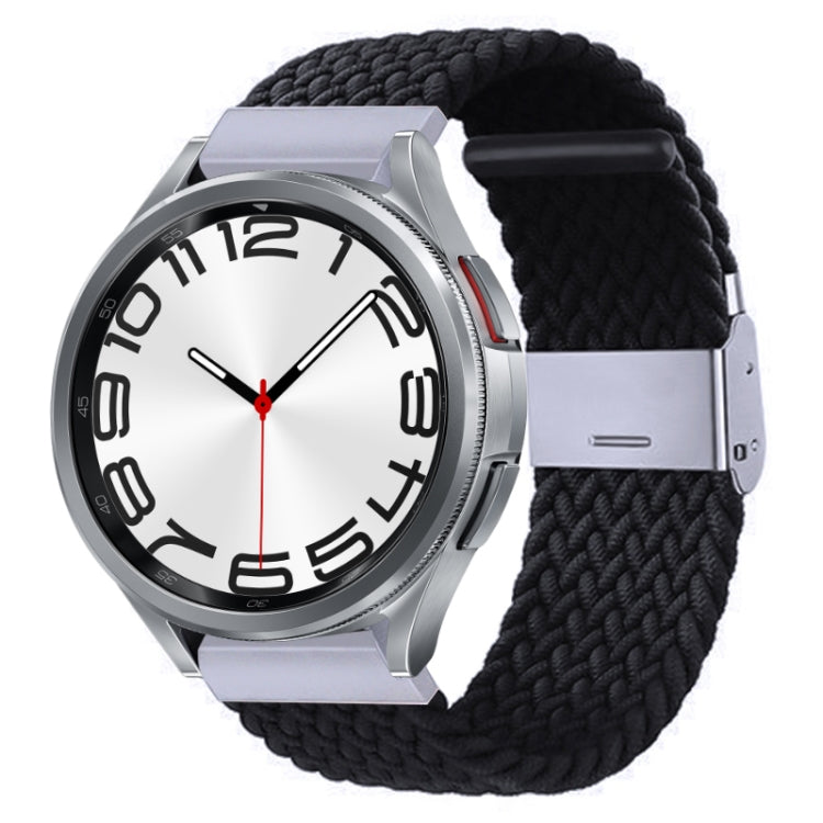 Nylon Braided Metal Buckle Watch Band, For Samsung Galaxy Watch 6 / 6 Classic