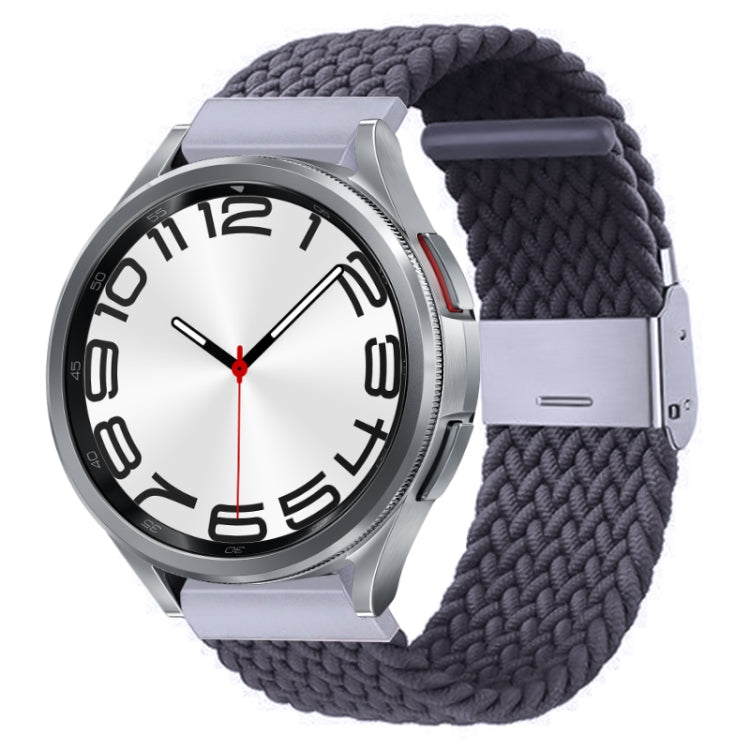 Nylon Braided Metal Buckle Watch Band, For Samsung Galaxy Watch 6 / 6 Classic
