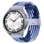 Nylon Braided Metal Buckle Watch Band, For Samsung Galaxy Watch 6 / 6 Classic