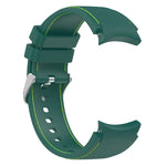 Leather Silicone Watch Band, For Samsung Galaxy Watch 6 / 6 Classic