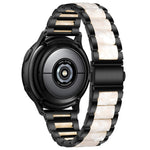 Three Bead Resin Metal Watch Band, For Samsung Galaxy Watch 6 / 6 Classic