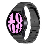 Three Bead Stainless Steel Watch Band, For Samsung Galaxy Watch 6 / 6 Classic