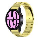 Three Bead Stainless Steel Watch Band, For Samsung Galaxy Watch 6 / 6 Classic