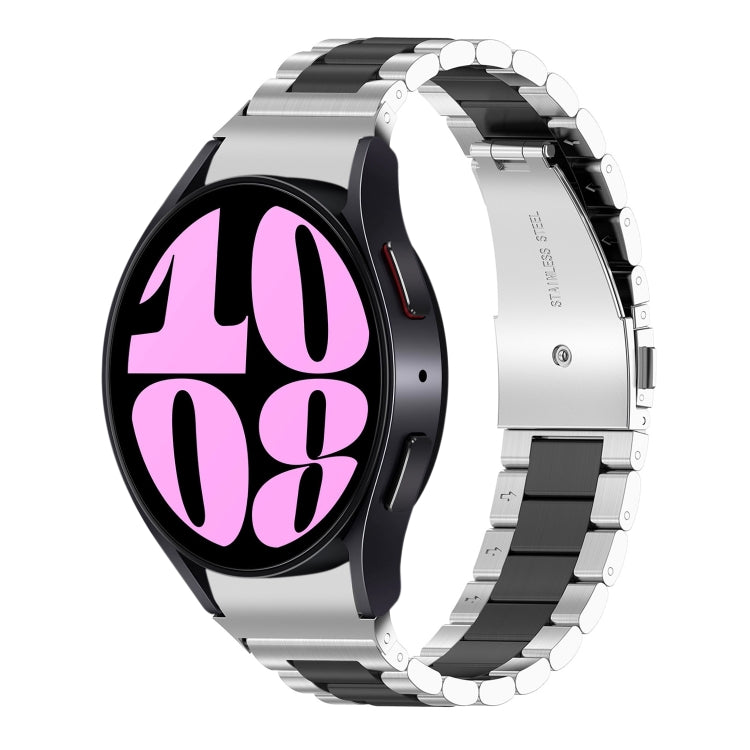 Three Bead Stainless Steel Watch Band, For Samsung Galaxy Watch 6 / 6 Classic