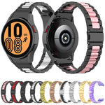 Three Bead Stainless Steel Watch Band, For Samsung Galaxy Watch 6 / 6 Classic