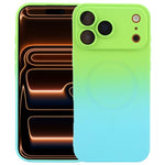 Liquid TPU Silicone Gradient MagSafe Phone Case, For iPhone 17e / 16e, For iPhone 17 Pro Max, For iPhone 17 Pro, For iPhone 17, For iPhone Air, For iPhone 16 Pro Max, For iPhone 16 Pro, For iPhone 16 Plus