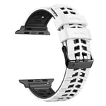 Twill Dual-row Buckle Silicone Watch Band, For Apple Watch Series 2 38mm