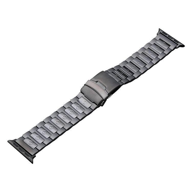 Safety Buckle Titanium Steel Watch Band, For Apple Watch Ultra 49mm, For Apple Watch SE 2023 44mm, For Apple Watch SE 2023 40mm, For Apple Watch Ultra 2 49mm, For Apple Watch Series 9 45mm, For Apple Watch SE 2022 40mm, For Apple Watch SE 2022 44mm    ...