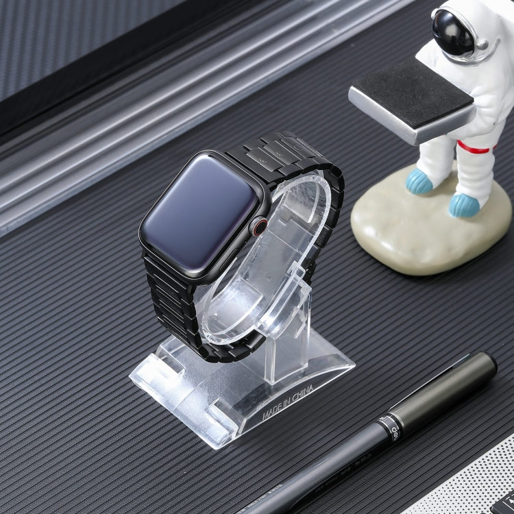 Safety Buckle Titanium Steel Watch Band, For Apple Watch Series 5 44mm, For Apple Watch Series 5 40mm, For Apple Watch Series 4 44mm, For Apple Watch Series 4 40mm, For Apple Watch 42mm, For Apple Watch Series 3 38mm, For Apple Watch 38mm              ...