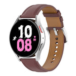 Leather Replacement Watch Band, For Samsung Galaxy Watch 6 / 6 Classic