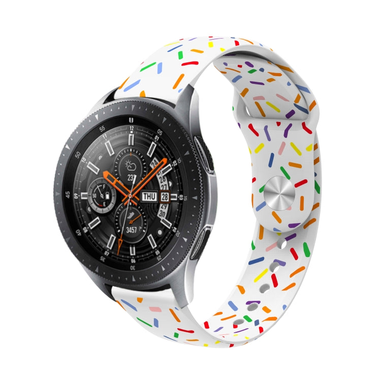 Sports Rainbow Dots Silicone Watch Band, For Samsung Galaxy Watch 6 / 6 Classic